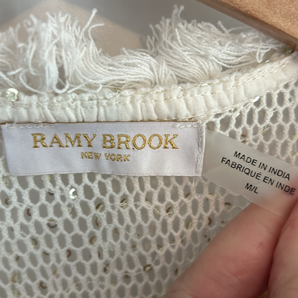 Ramy Brook Cecilia Sequin Crochet dress/cover - Picture 5 of 11